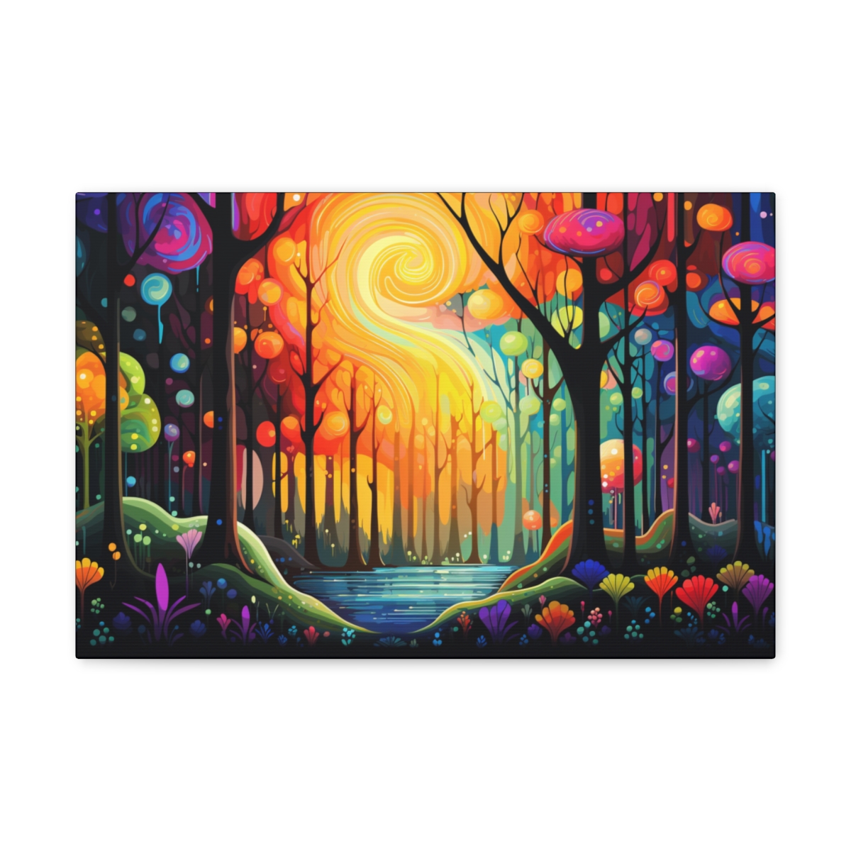 Forest Art Canvas Print: Glowing Souls
