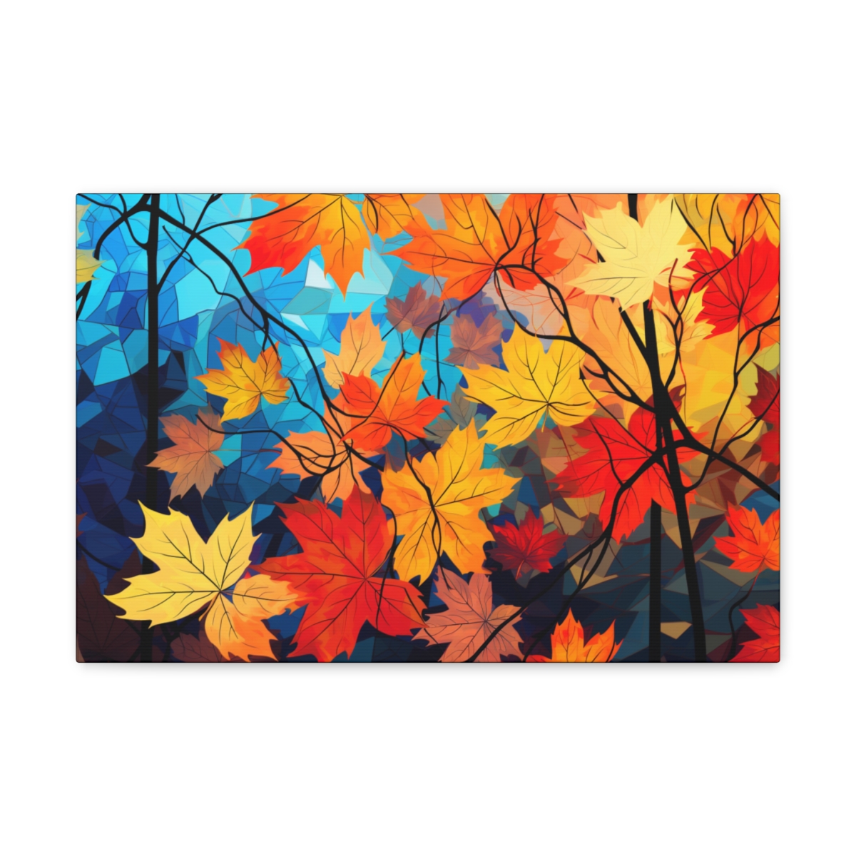 Autumn Forest Wall Art Canvas Print: Foliage Fantasy