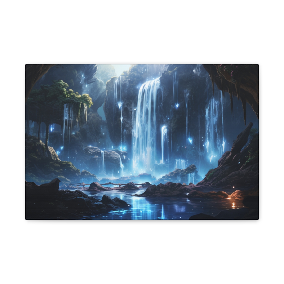 Forest Wall Art Canvas Print: Astral Waters