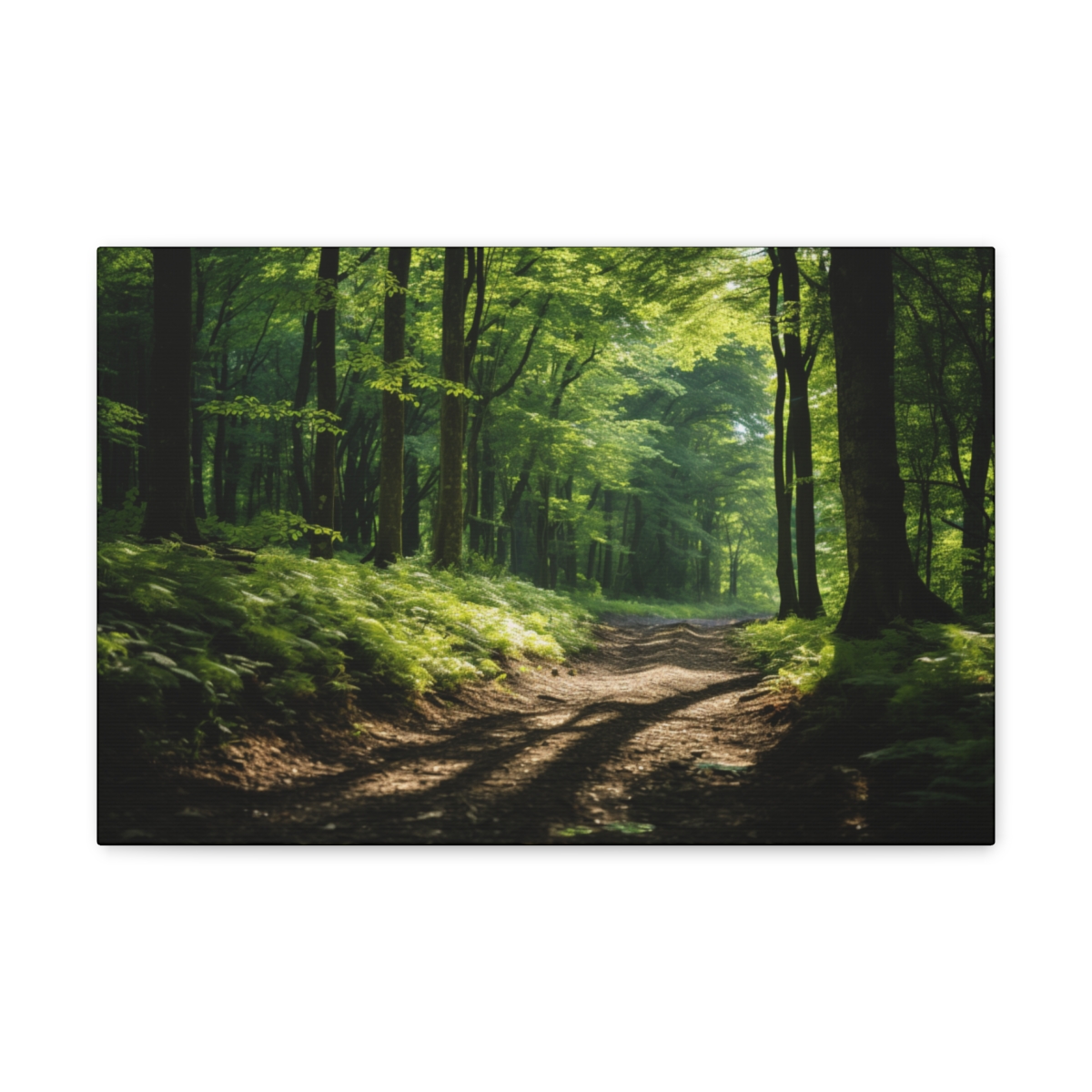 Forest Art Canvas Print: The Path Of Stillness