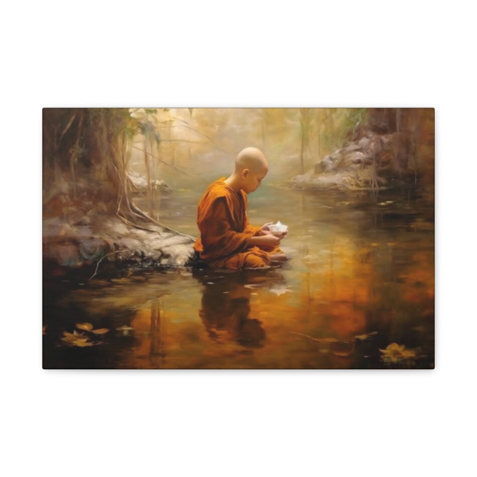 Meditation Art Canvas Print: The Insight Into Your Soul