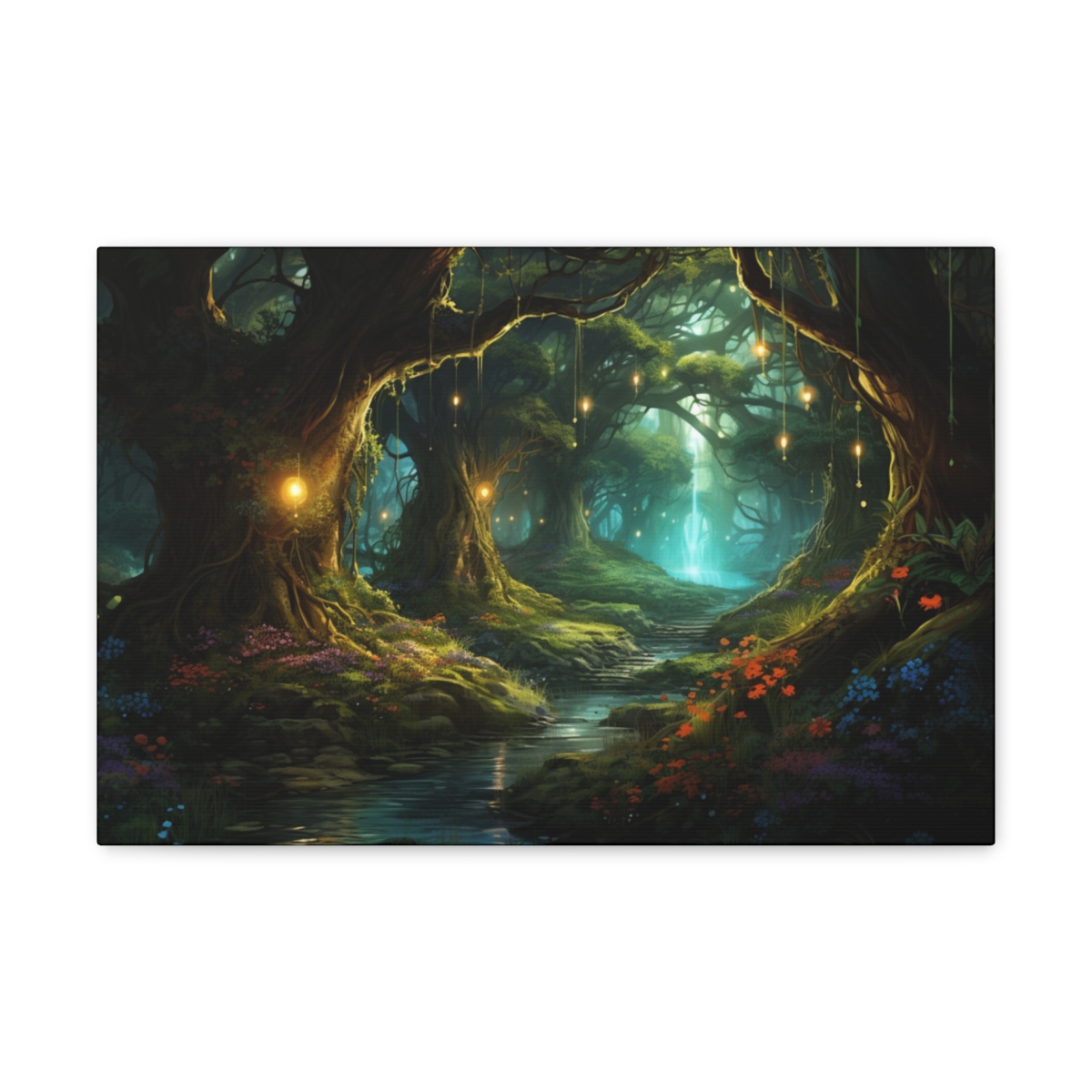 Forest Art Canvas Print: Spectrum of Tranquility