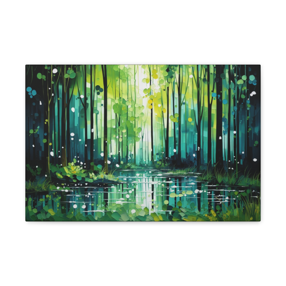 Forest Wall Art Canvas Print: Eternal Green