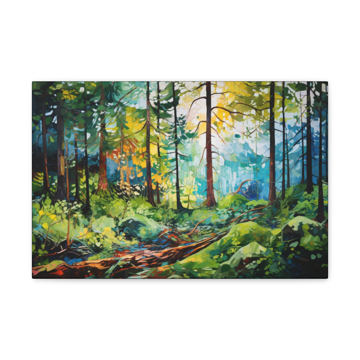 Forest Art Canvas Print: Waterfall Reverie