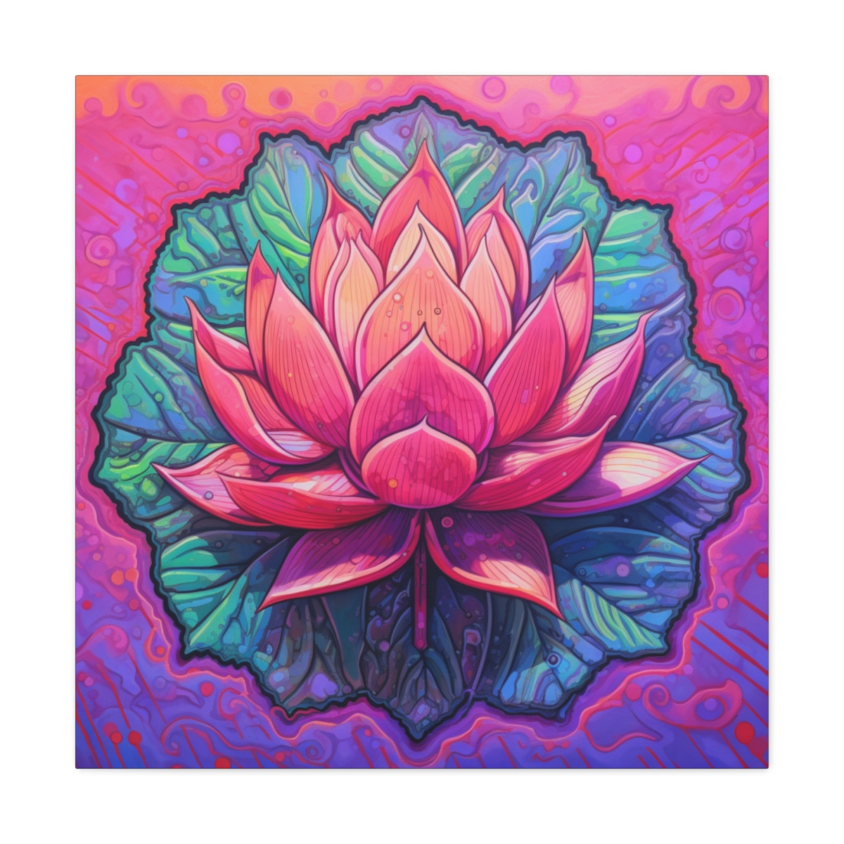 Zen Art Print: The Lotus Flower Reimagined