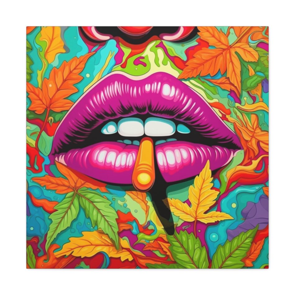 Female Stoner Art Canvas Print: The Queen of Joints