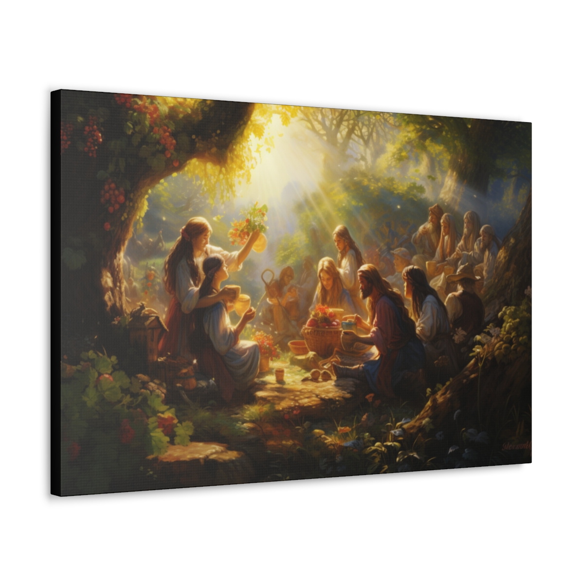 Forest Art Canvas Print: Feasting Among The Trees