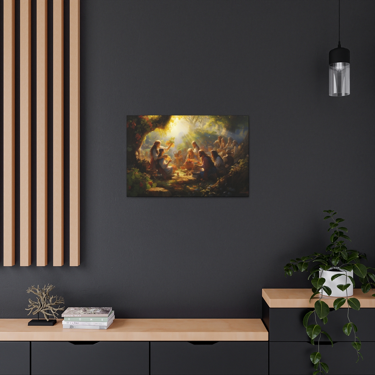 Forest Art Canvas Print: Feasting Among The Trees