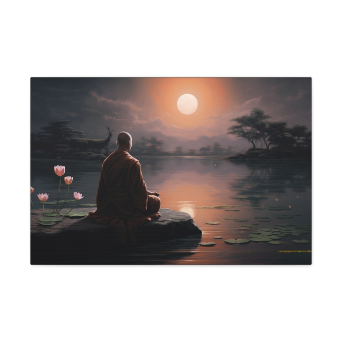 Zen Buddhist Art Print: Bright Was The Soul