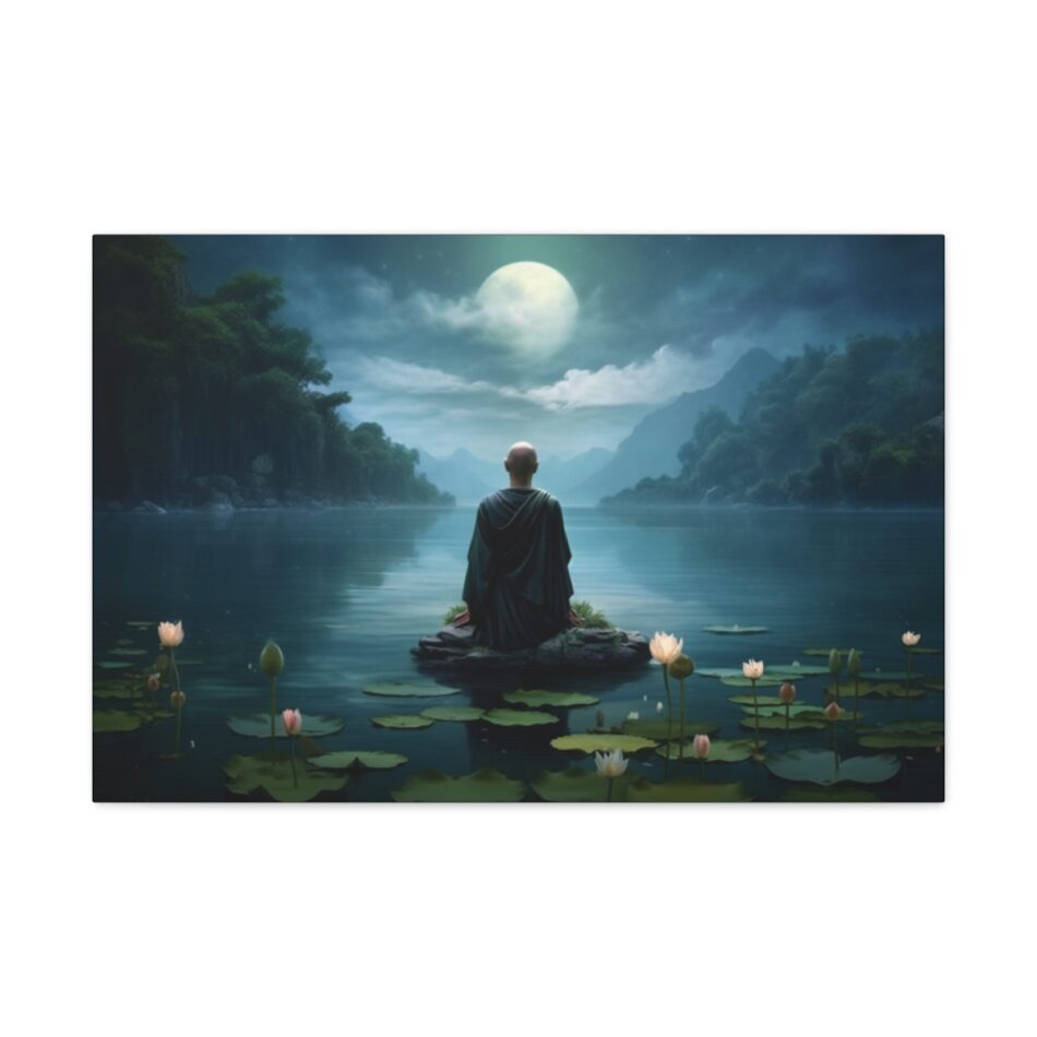 Zen Buddhist Art Print: Meditative Grace