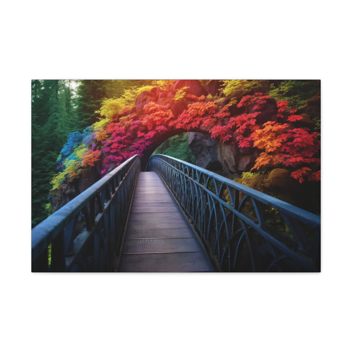 Forest Art Canvas Print: Into The Hues