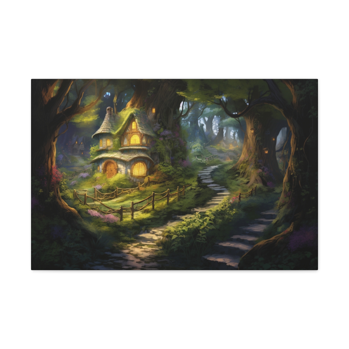 Fantasy Forest Art Canvas Print: How Did We End Up Here?