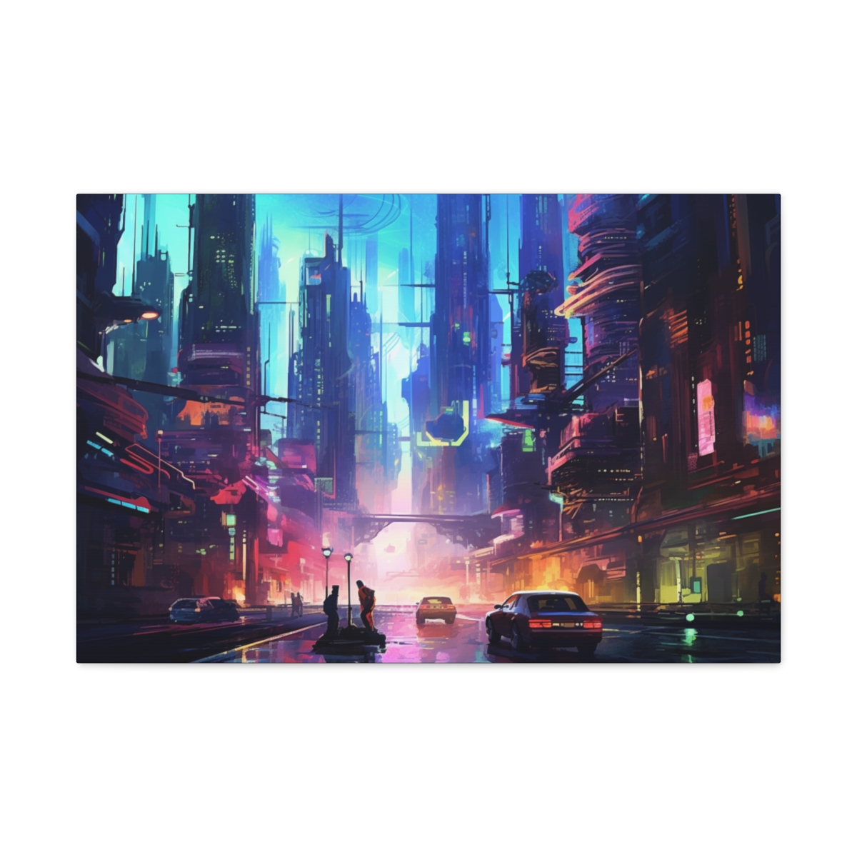 Fantasy Space Wall Art Canvas Print: The Great Leap Forward