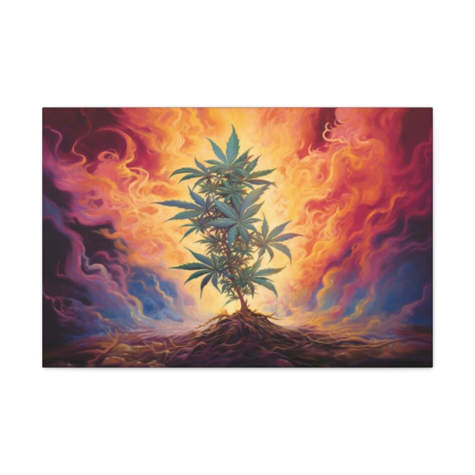 Stoner Art Print: Cannabis In The Cave