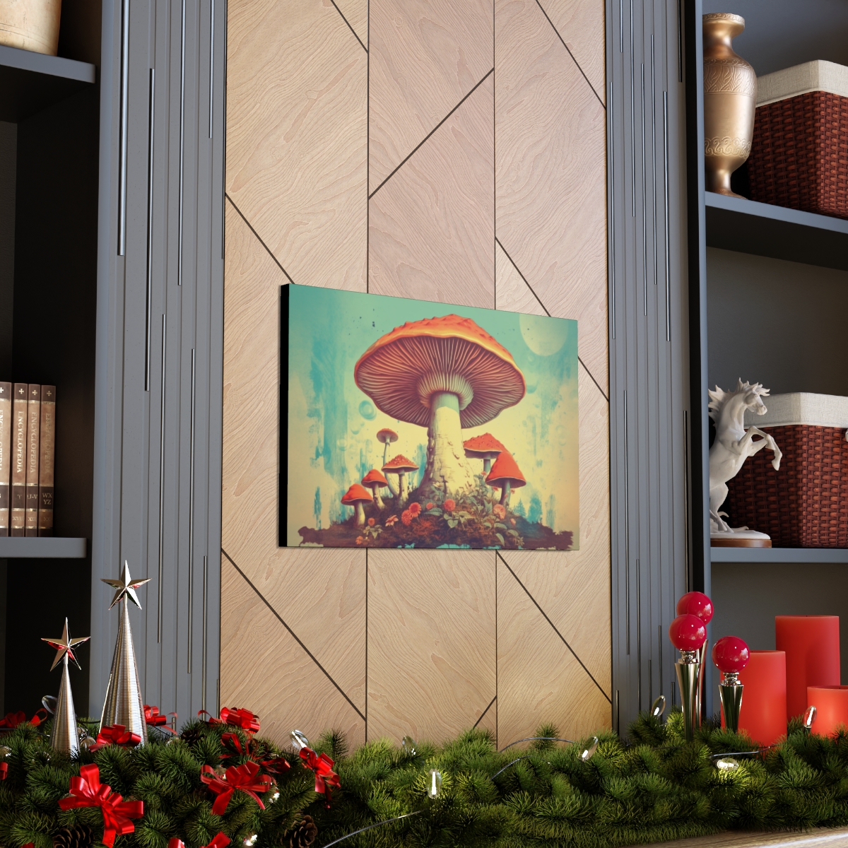 Mushroom Art Canvas Print: Fungi Of Pride