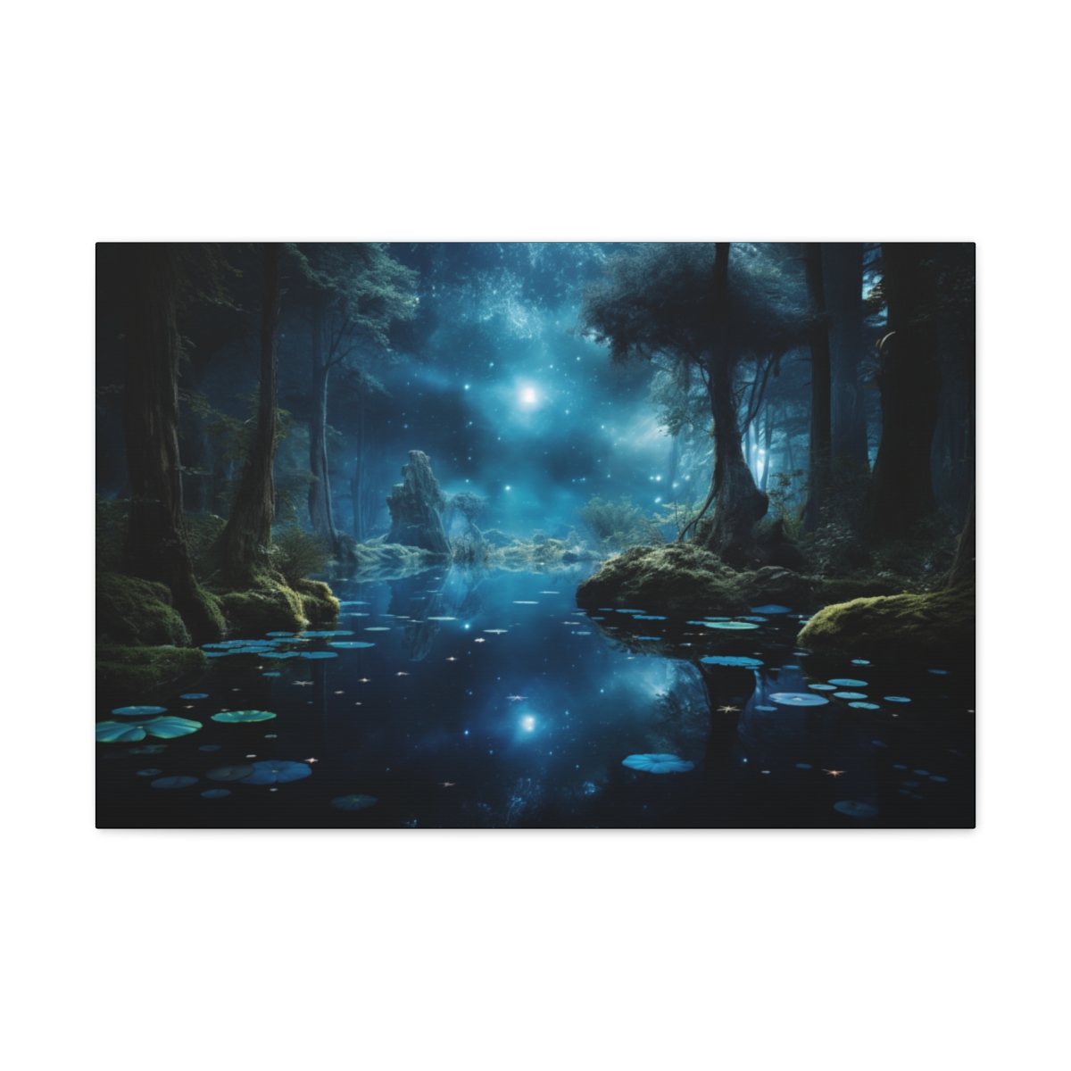 Fantasy Forest Art Canvas Print: Crystal World