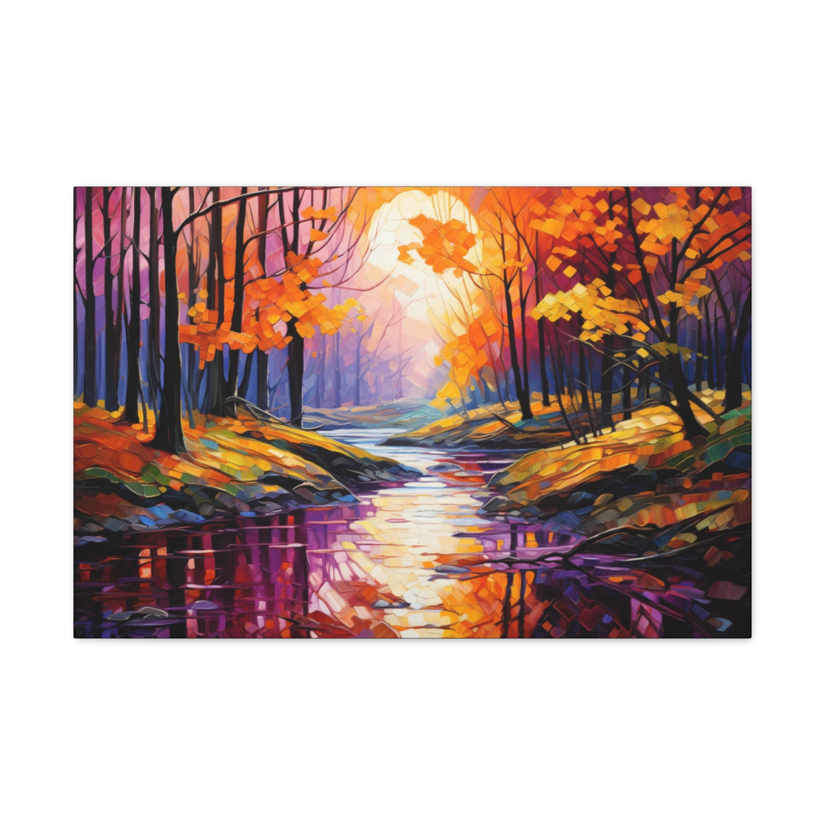 Autumn Forest Art Canvas Print: Whispers of The Leaves