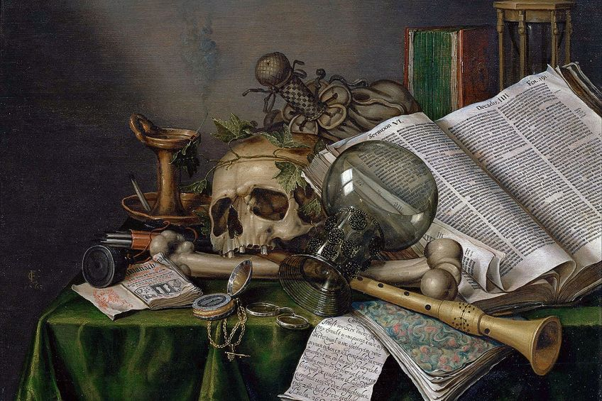 Skull in the Vanitas art movement