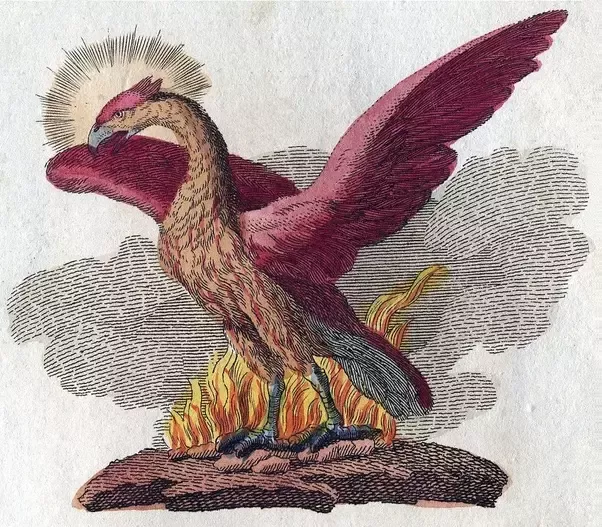 The Simurgh as the phoenix in Persian mythology