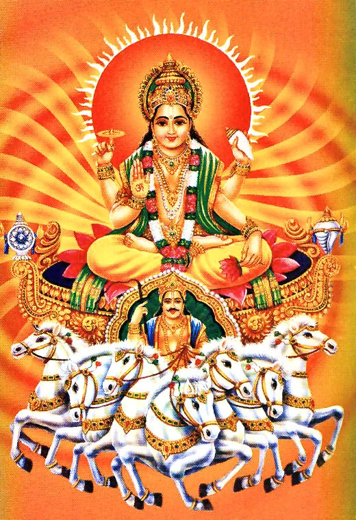 Surya as the Sun God in Hinduism