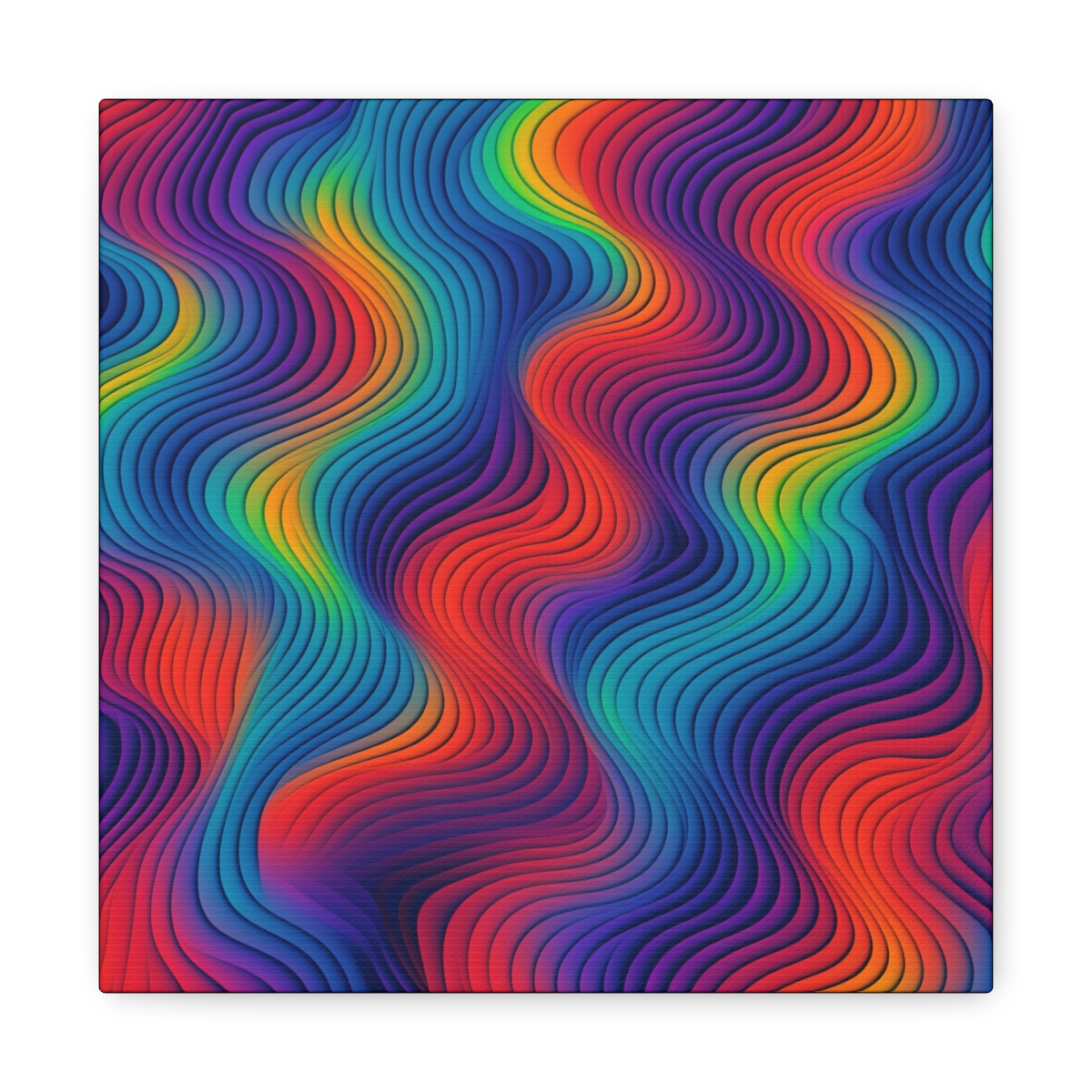 Abstract Trippy Art Canvas Print: Surreal Geometry