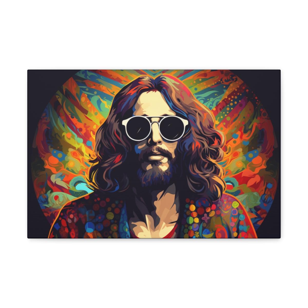 Psychedelic Hippie Art Canvas Print: Rendezvous