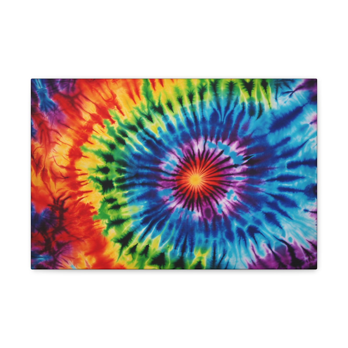 Hippie Trippy Abstract Art Canvas Print: Flow Of Love