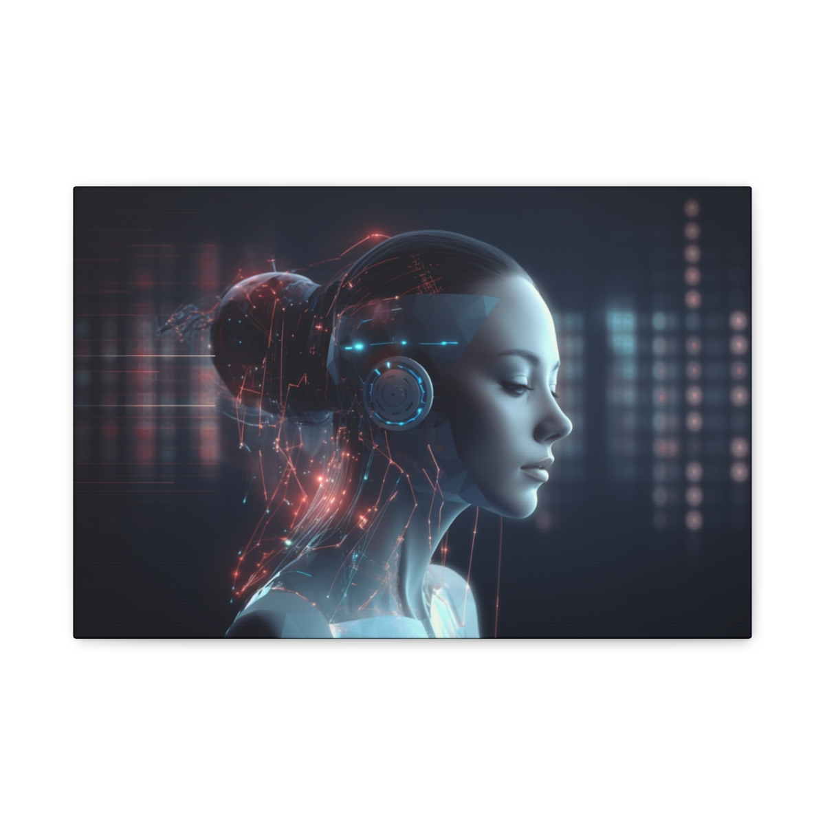 Sci-fi Art Canvas Print: Artificial Intelligence