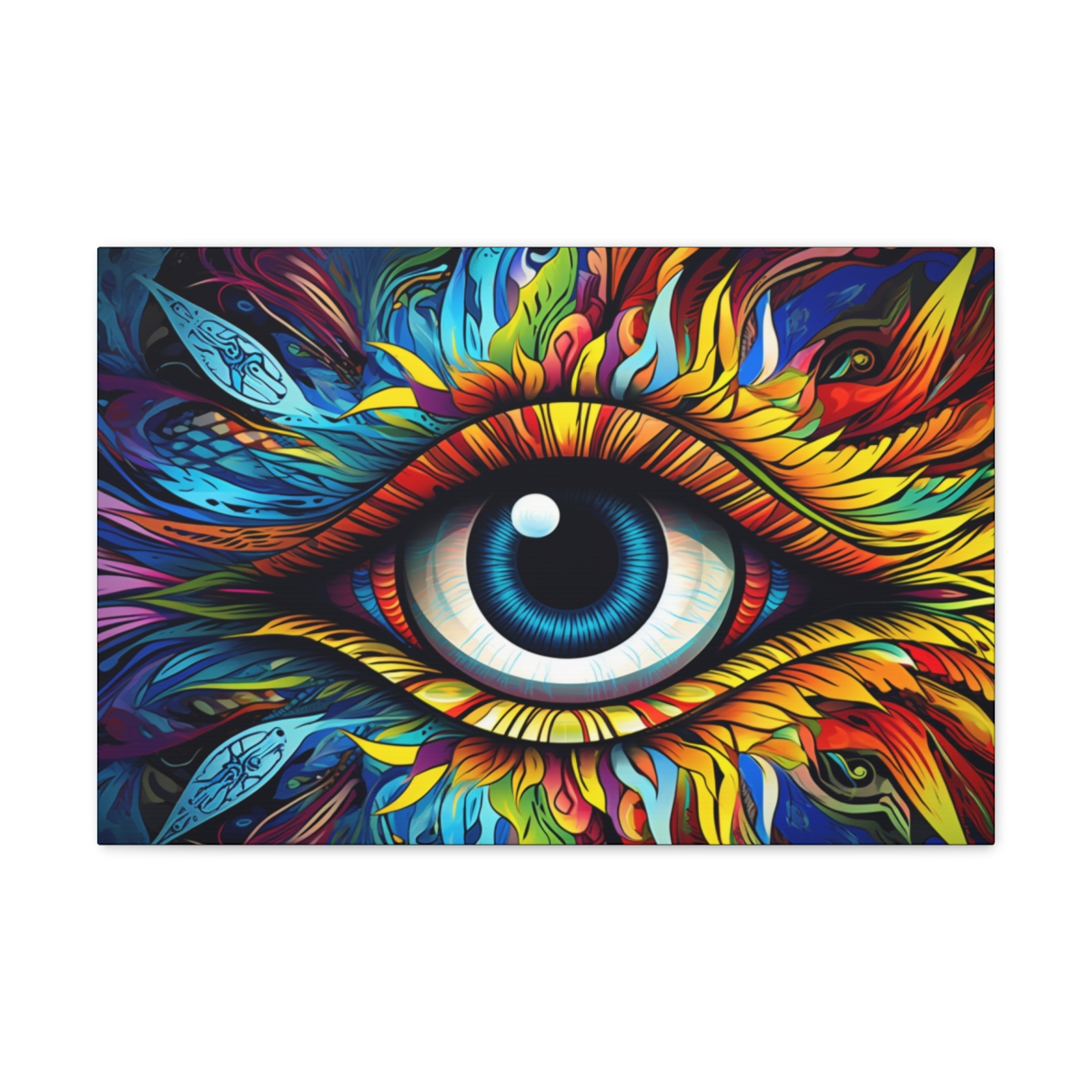 Trippy Psychedelic Wall Art For Hippie: The Eye Of Cosmic Wisdom