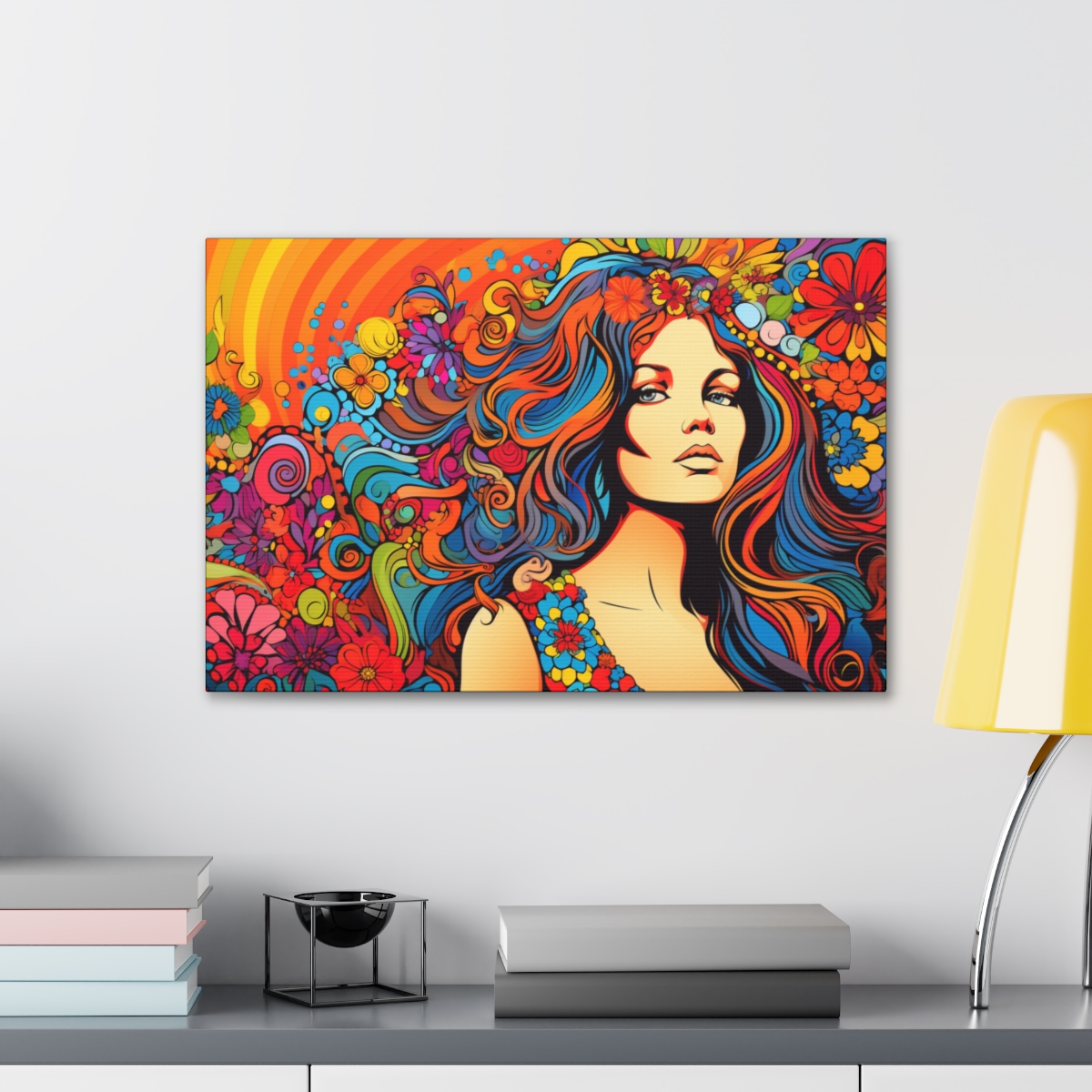 Hippie Psychedelic Art Canvas Print: Love And Light