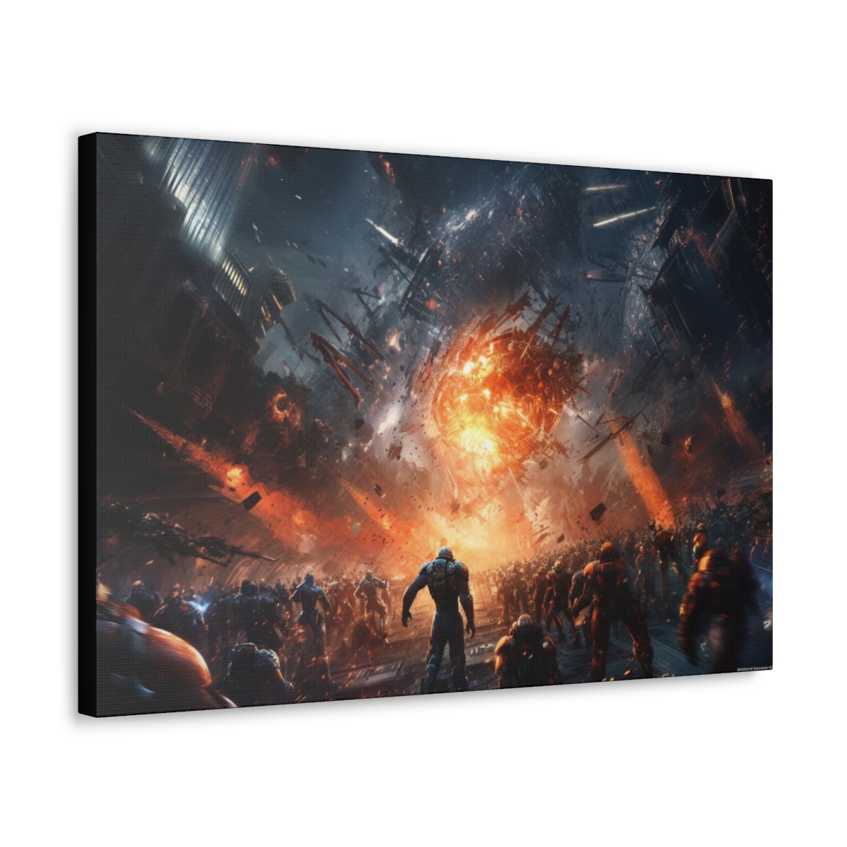 Fantasy Space Art Canvas Print: The Explosion
