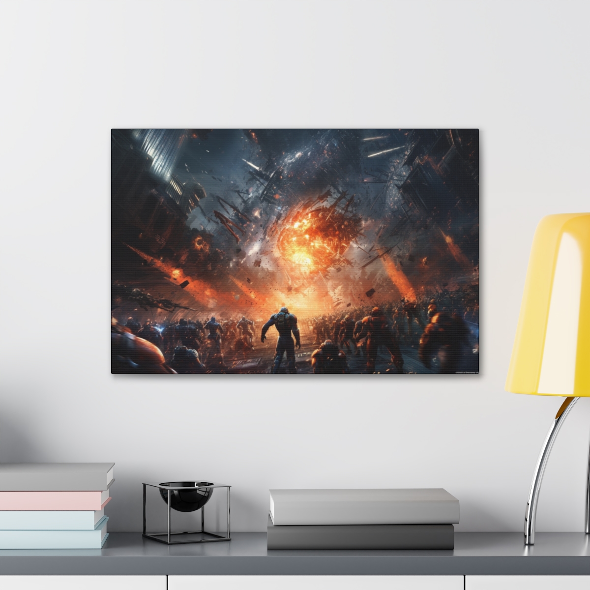 Fantasy Space Art Canvas Print: The Explosion