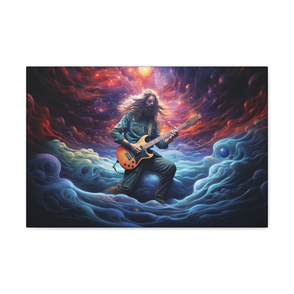 Hippie Psychedelic Art Canvas Print: Explosion Of Ideas