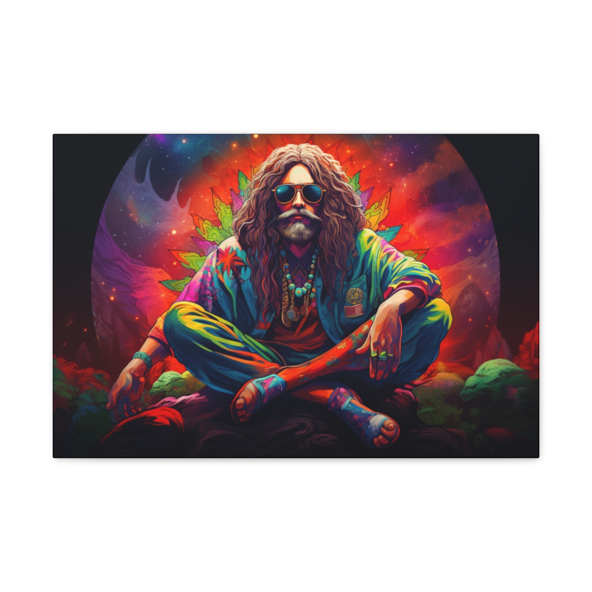 Trippy Hippie Art Canvas Print: Are You Ready To Join The Dance