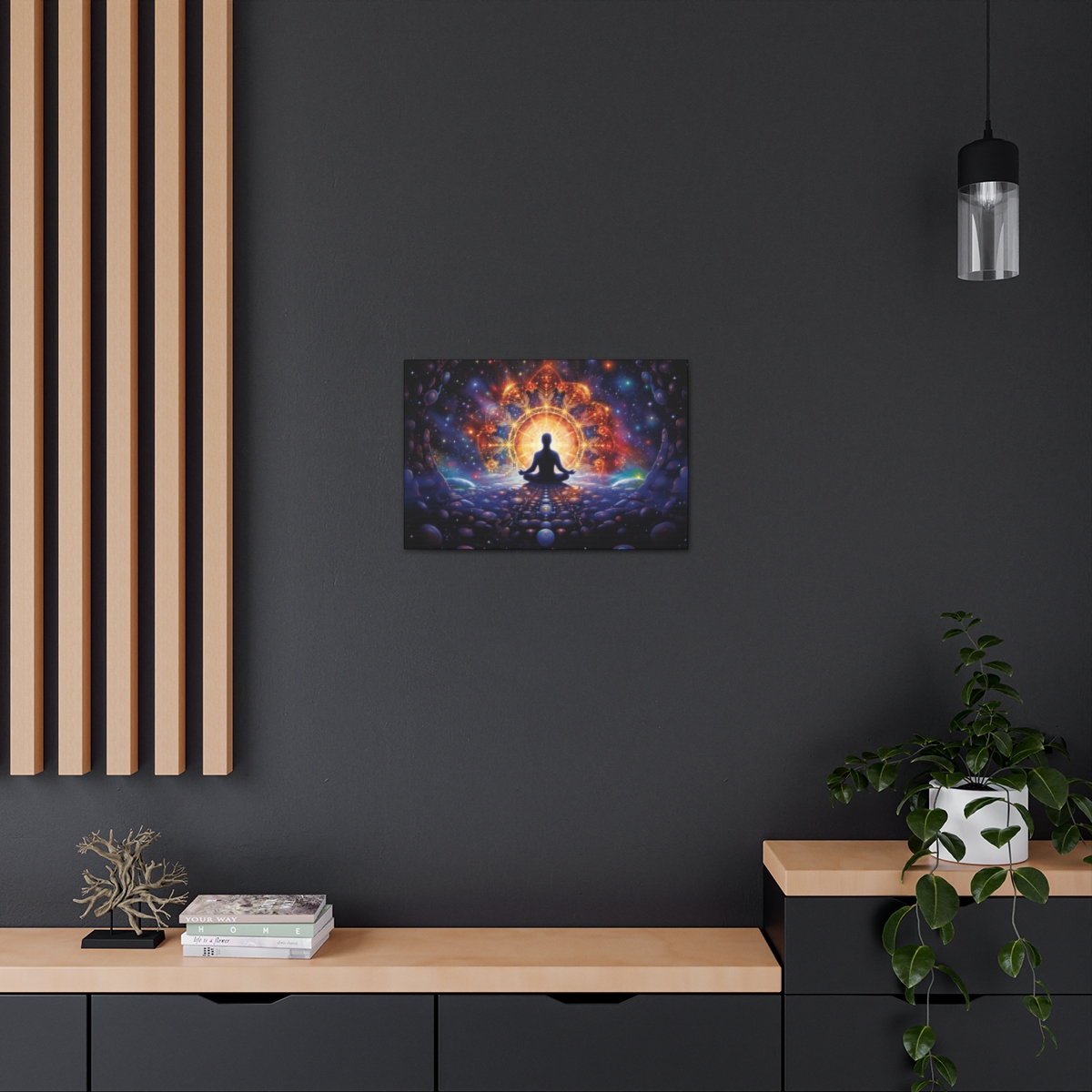Trippy Hippie Art Canvas Print: Into Nothingness