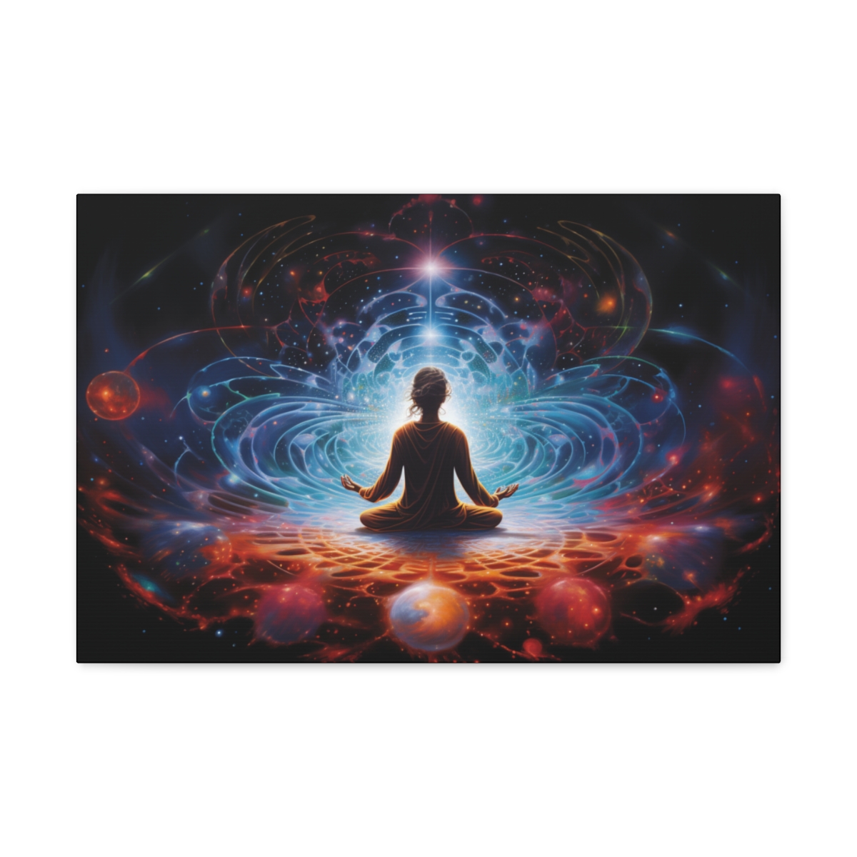 Hippie Psychedelic Mediation Wall Art: Ascend