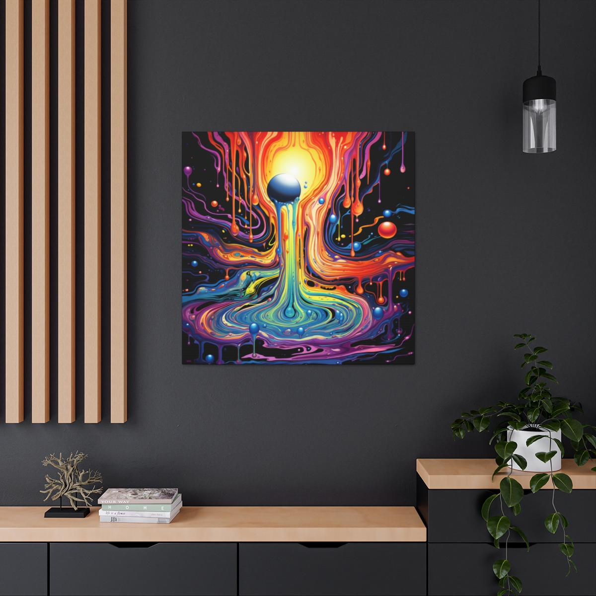 Trippy Abstract Art Canvas Print: As Reality Slowly Fades