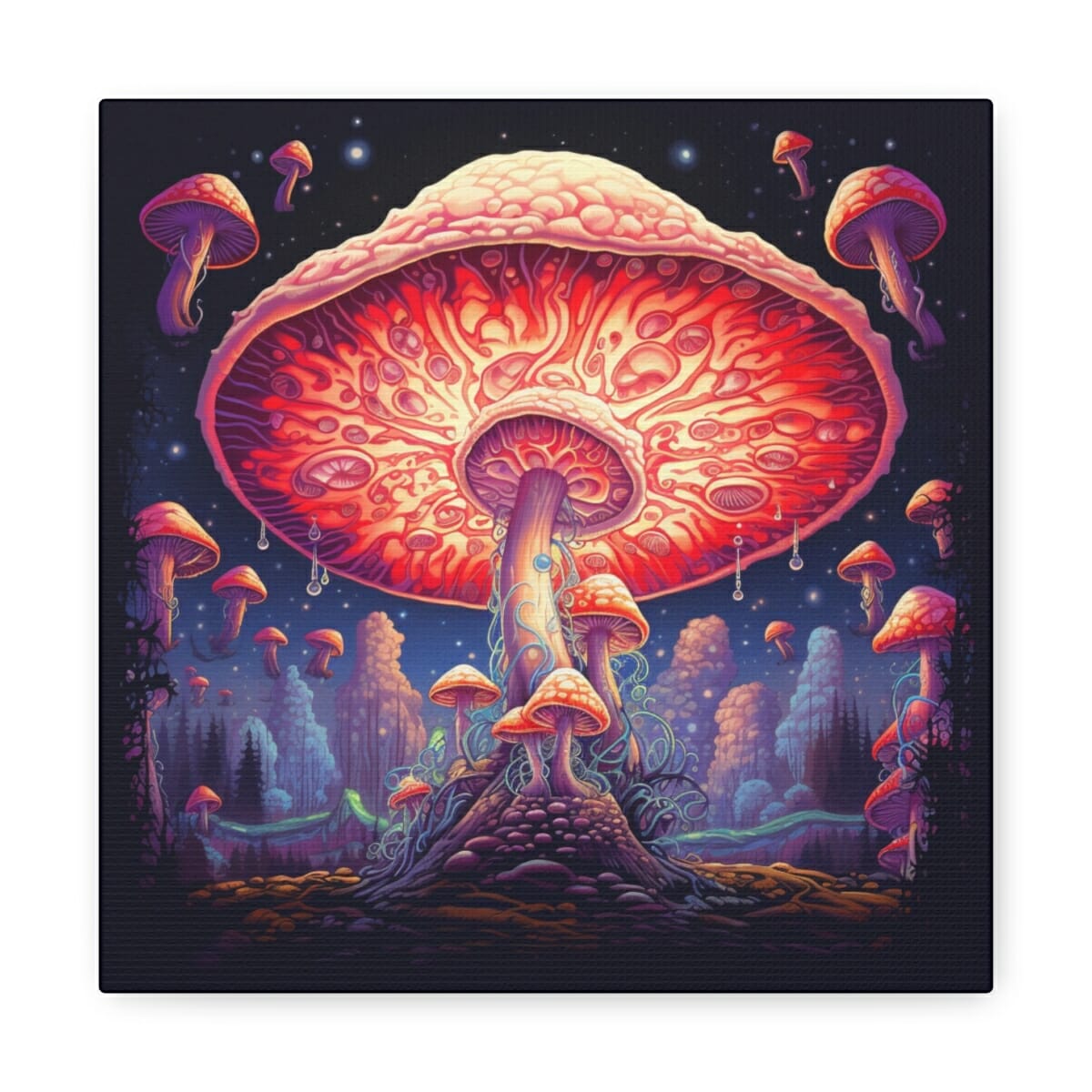 Dreamy Nature Ethereal Art Canvas Print: Astral Kaleidoscope