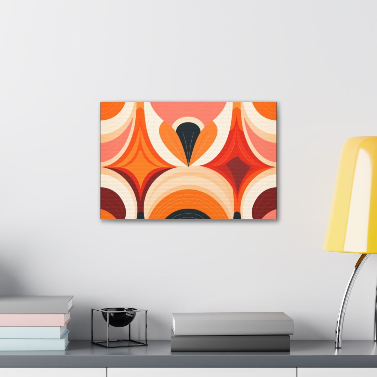 Abstract Geometric Art Canvas Print: A Slice of Reality