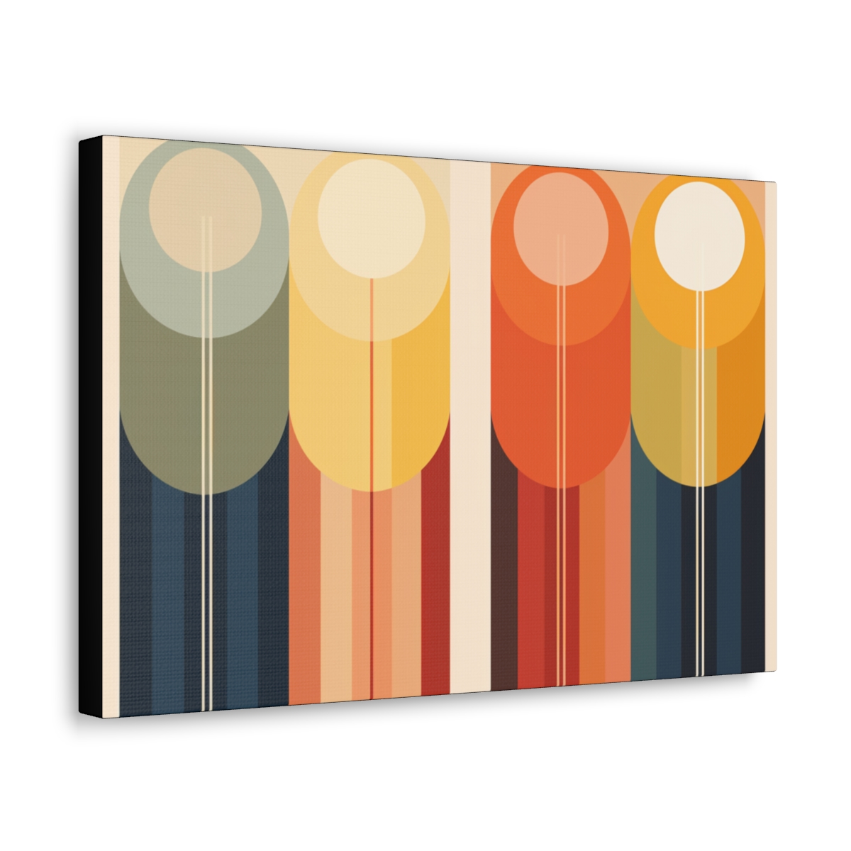 Abstract Geometric Art Canvas Print: A Slice of Reality