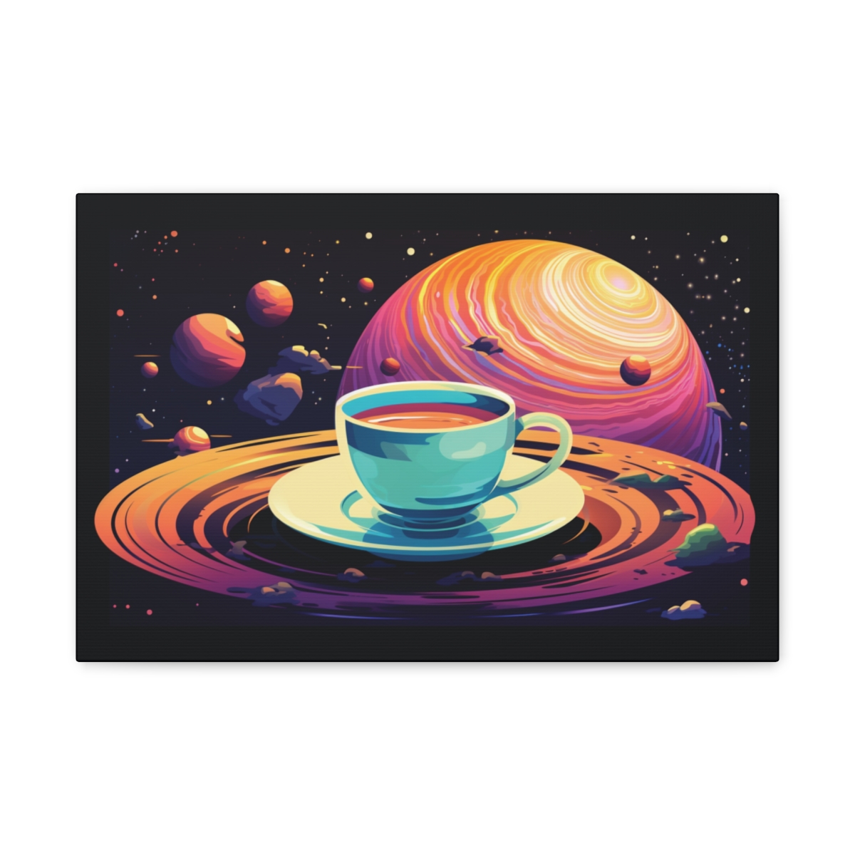 Retro Space Art: Chill And Caffeinate Yourself in Space