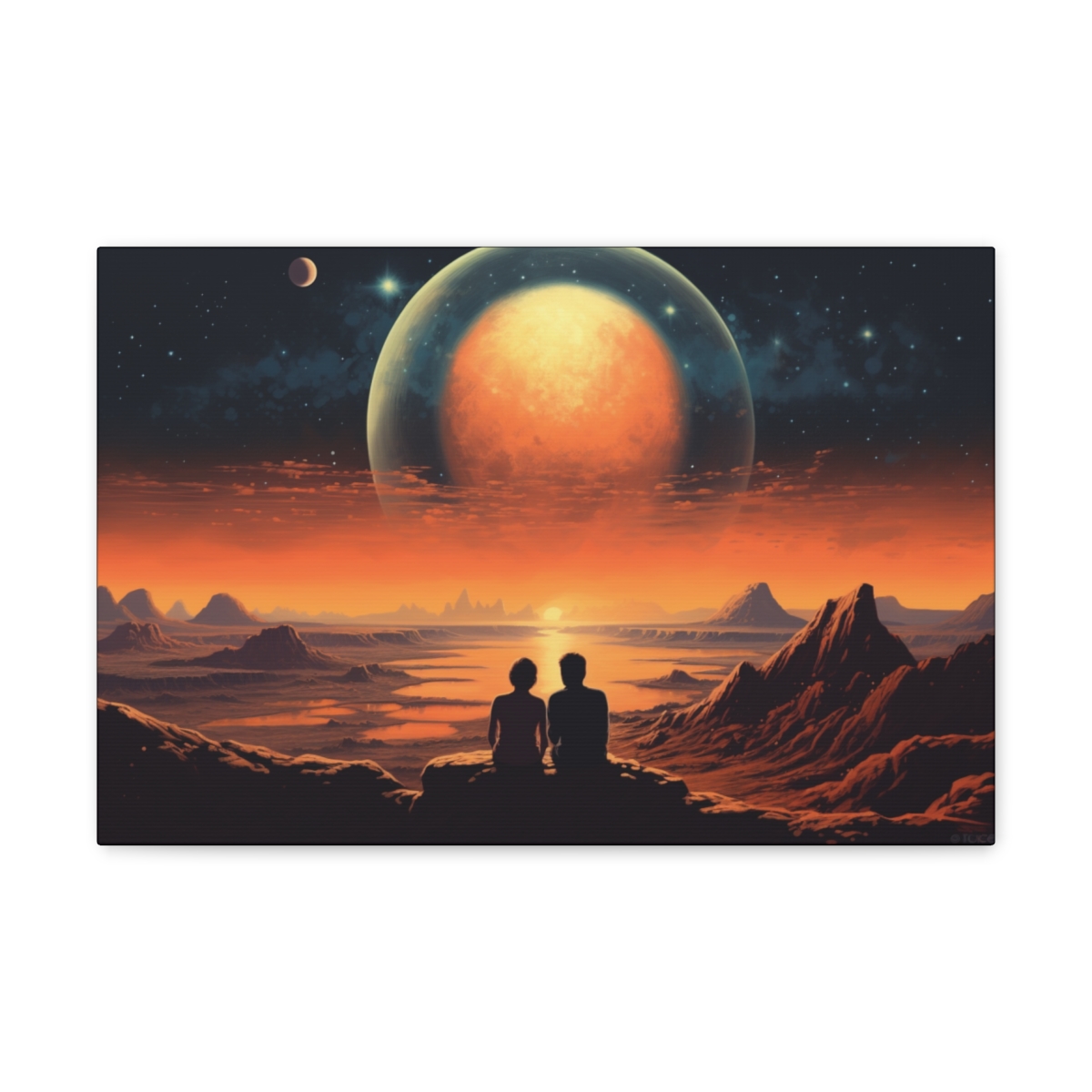 Sci-fi Art Canvas Print: We’re The Only Humans Left