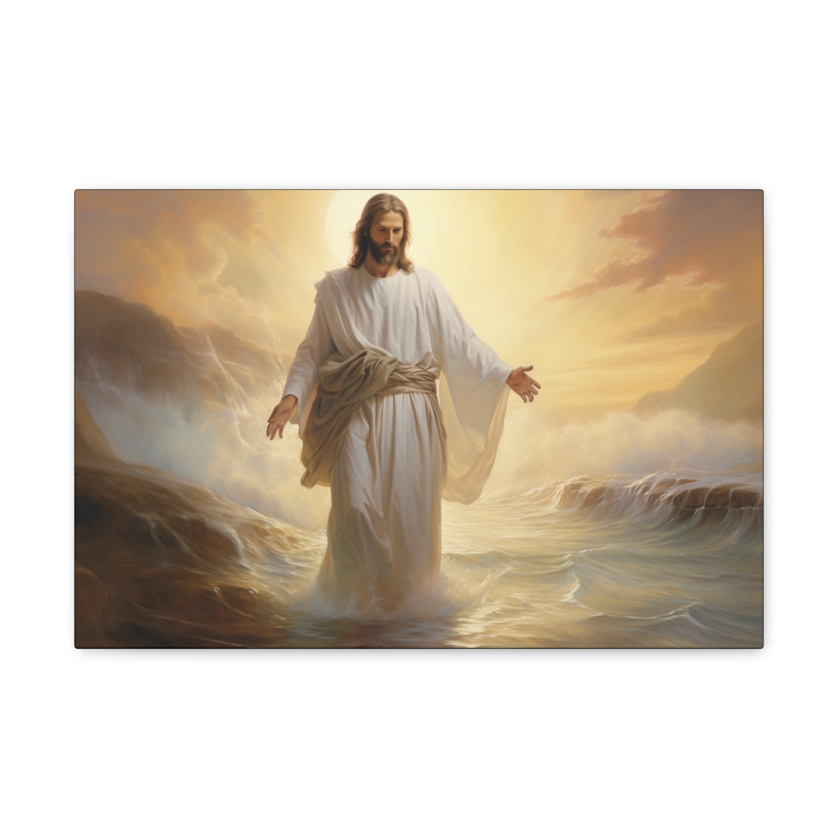 Spiritual Jesus Art Canvas Print: The Great Healer