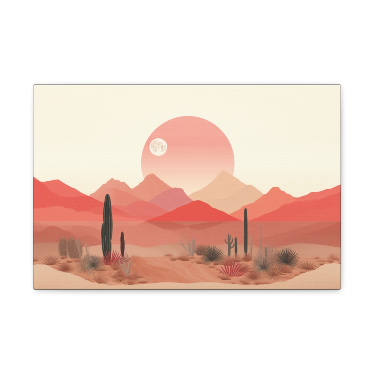 Boho Minimalist Sun Art: Desert Dayrise