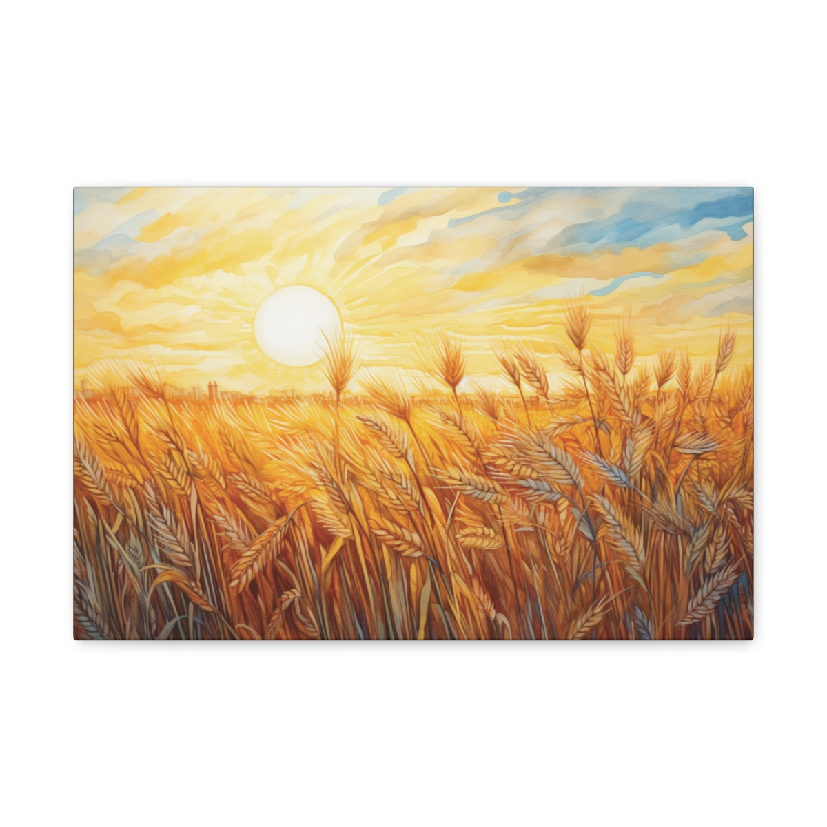 Boho Sun Art Canvas Print: Guiding Light Of The Morning