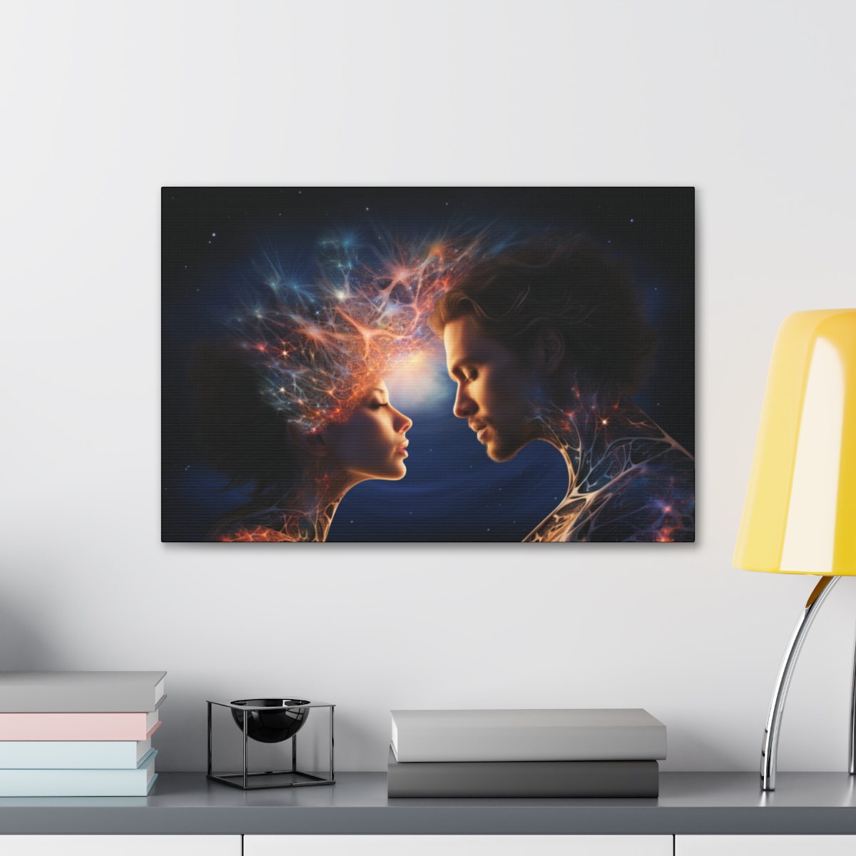 Spiritual Twin Flame Art Canvas Print: Where Have You Been All My Life?