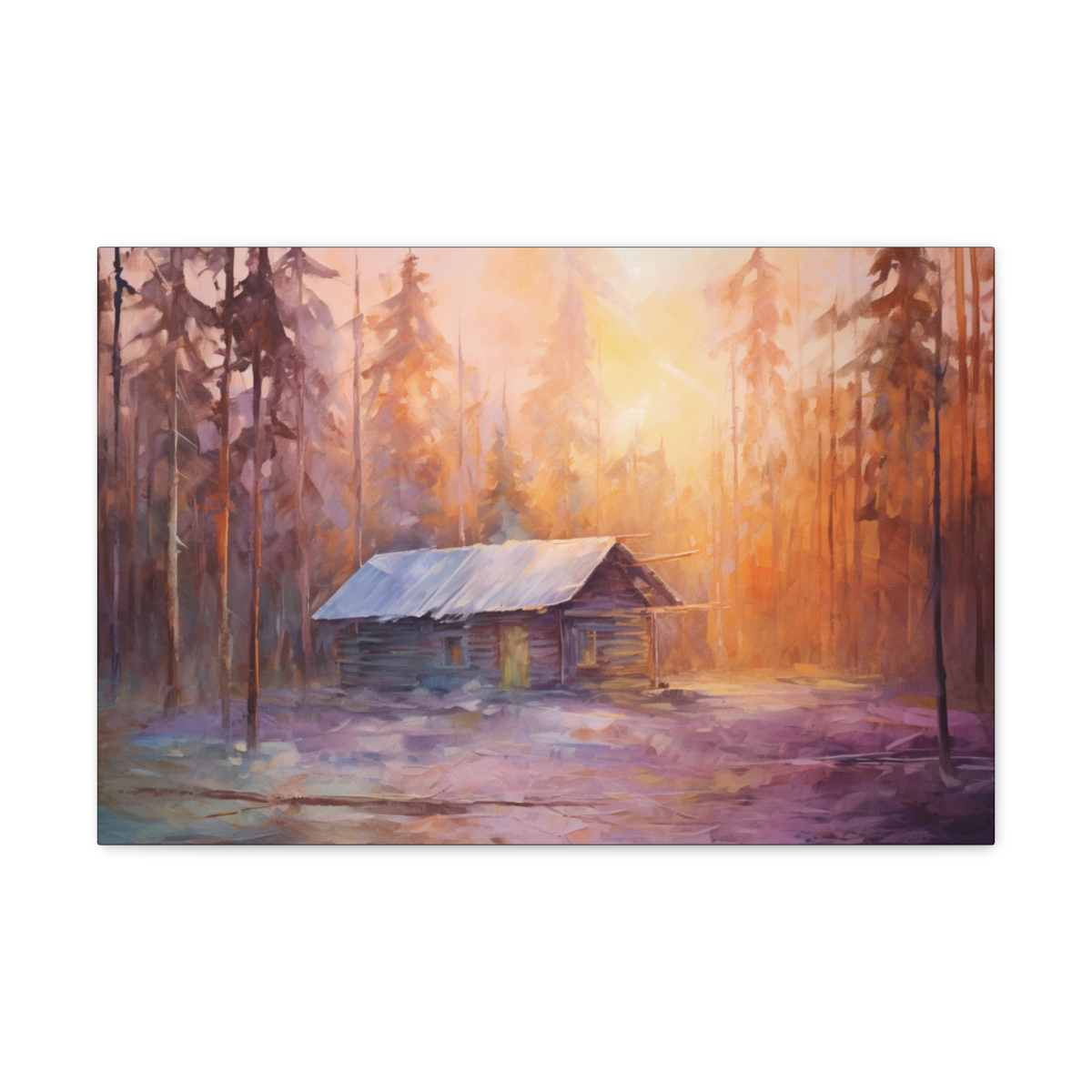 Forest Art Canvas Print: Woodland Retreat