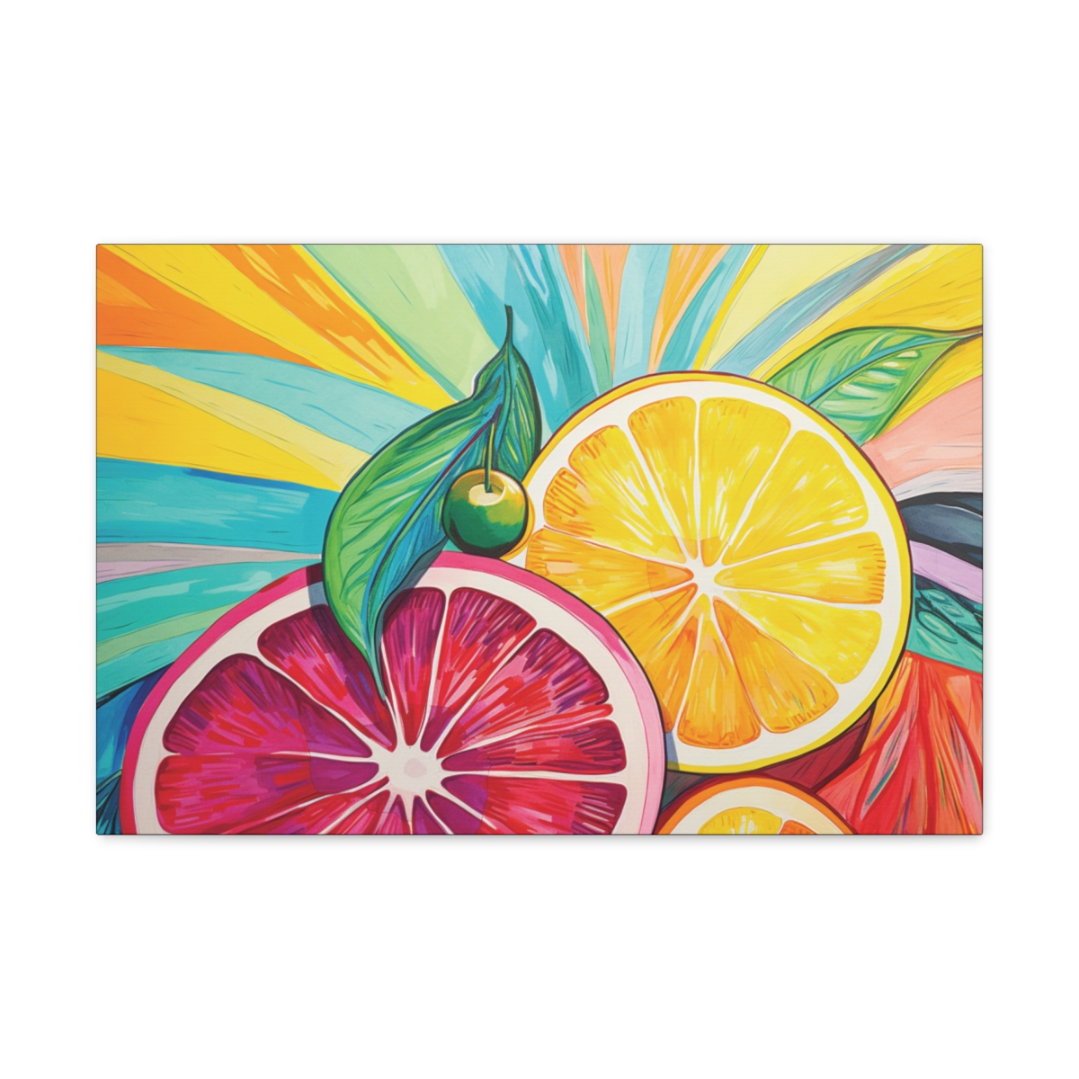 Fruit Art Canvas Print: Tropical Harvest
