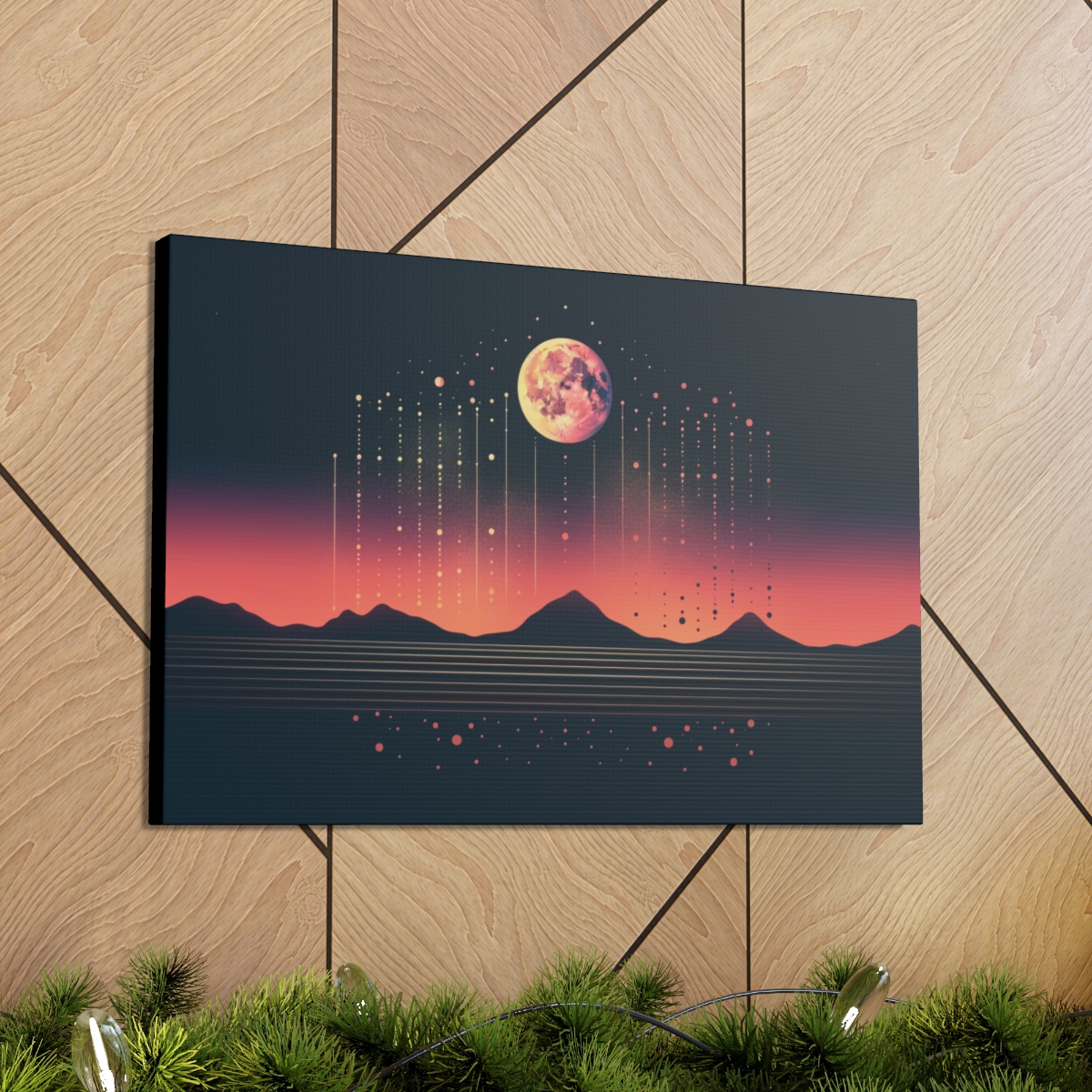 Abstract Moon Art: Embrace The Night