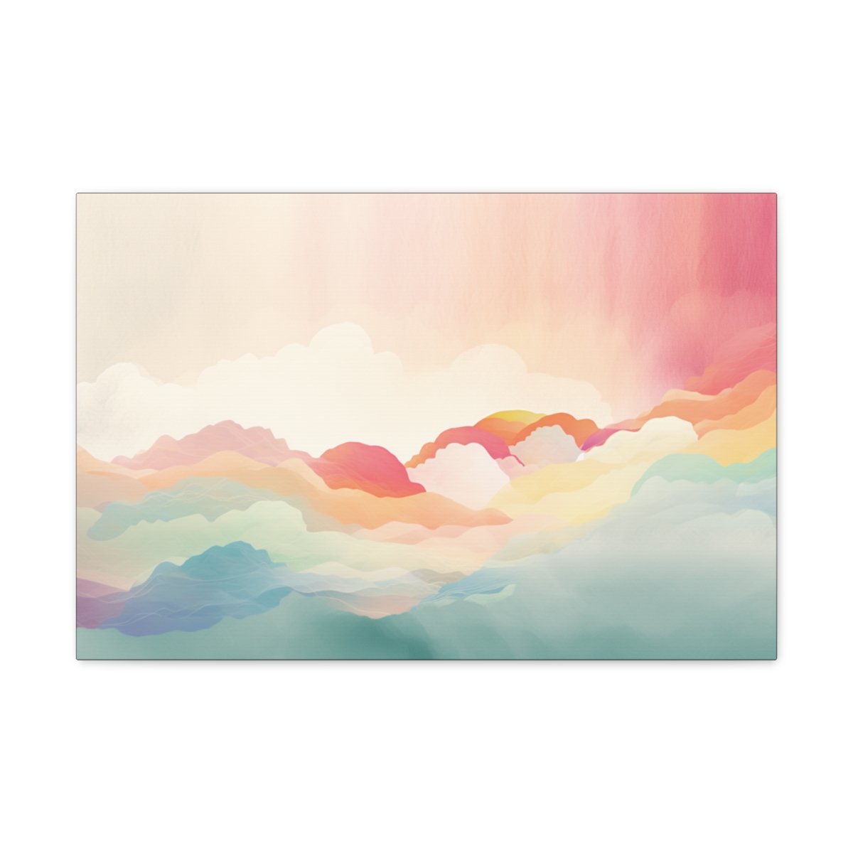 Rainbow Art Canvas Print: Colors Of A Joyful Land